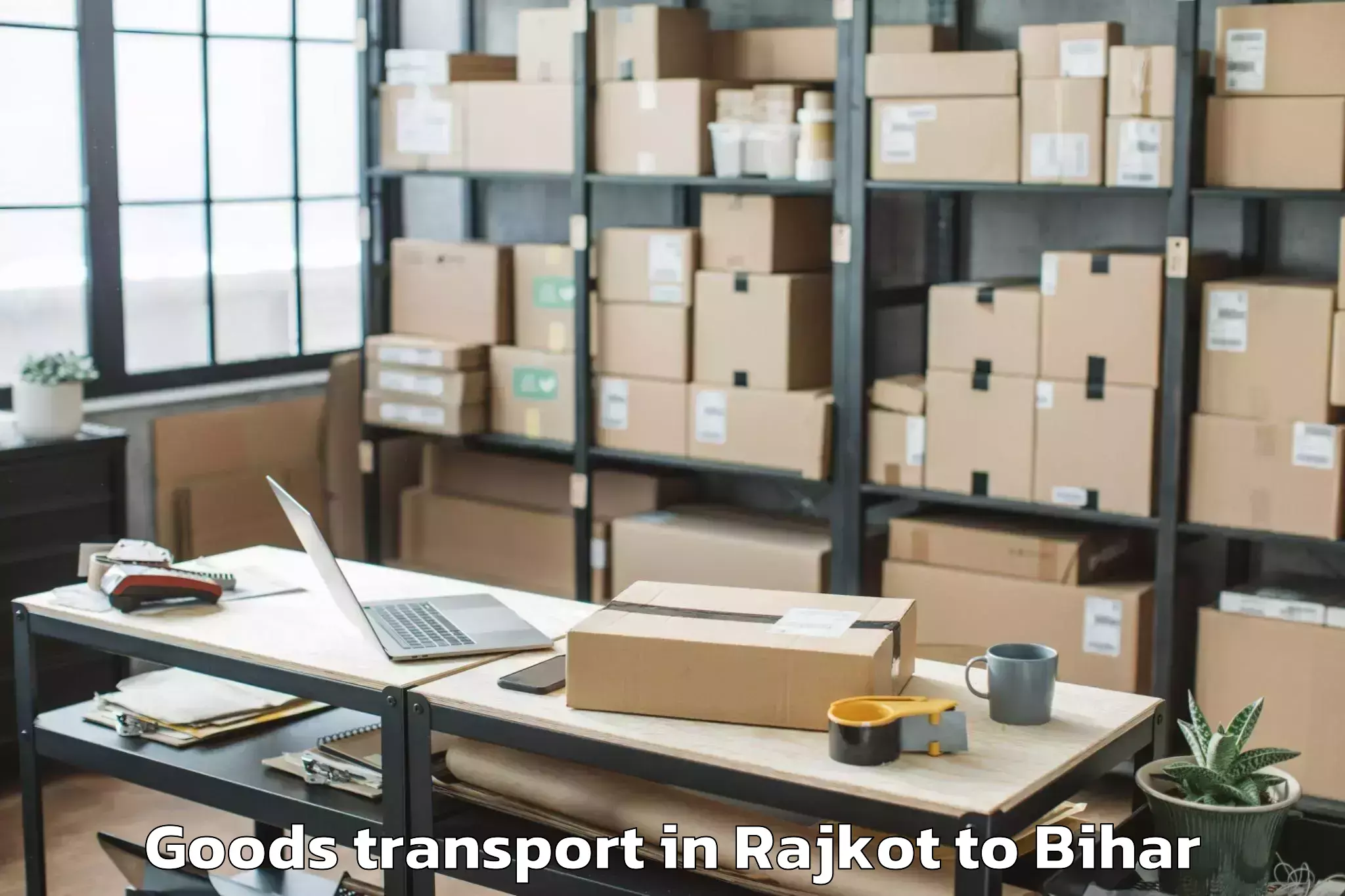 Professional Rajkot to Warisaliganj Goods Transport